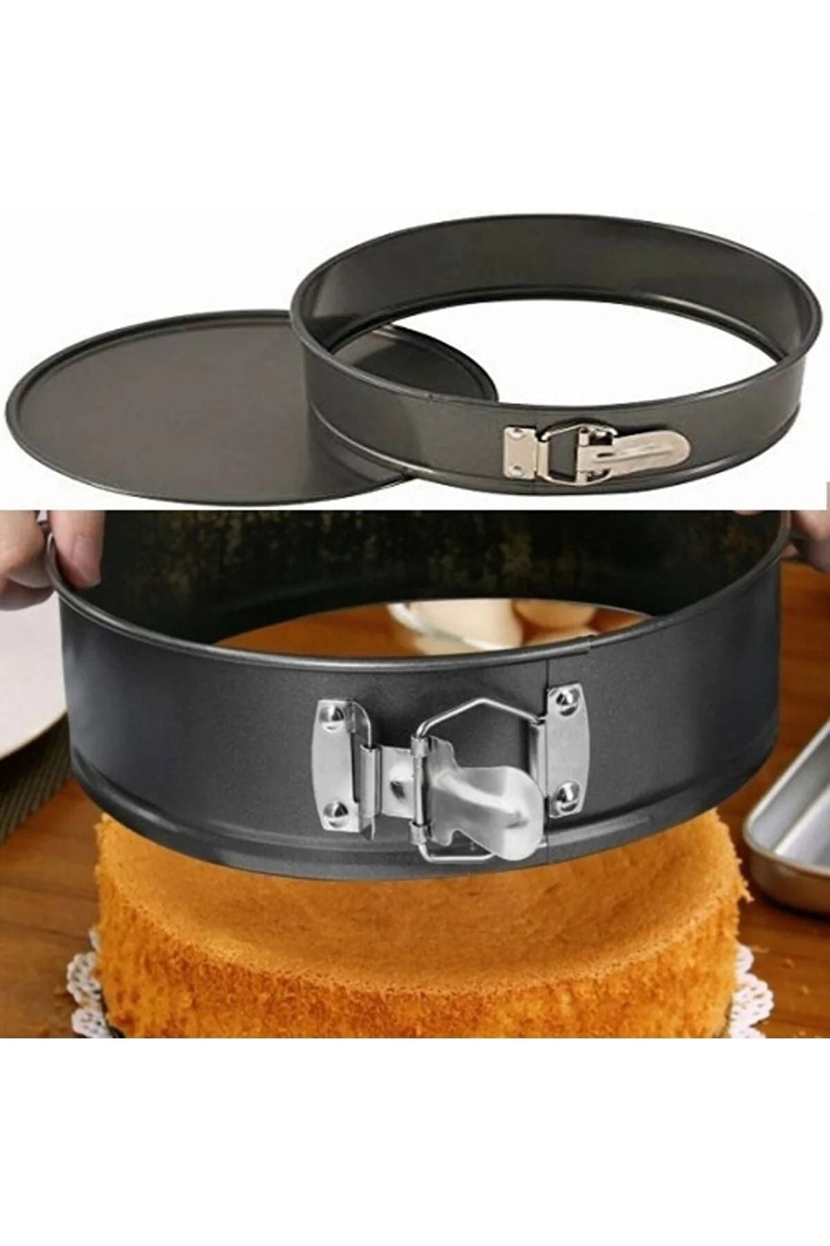 Patisse Yuvarlak Kelepçeli Altı Çıkabilen Pasta-kek Kalıbı - 20 cm