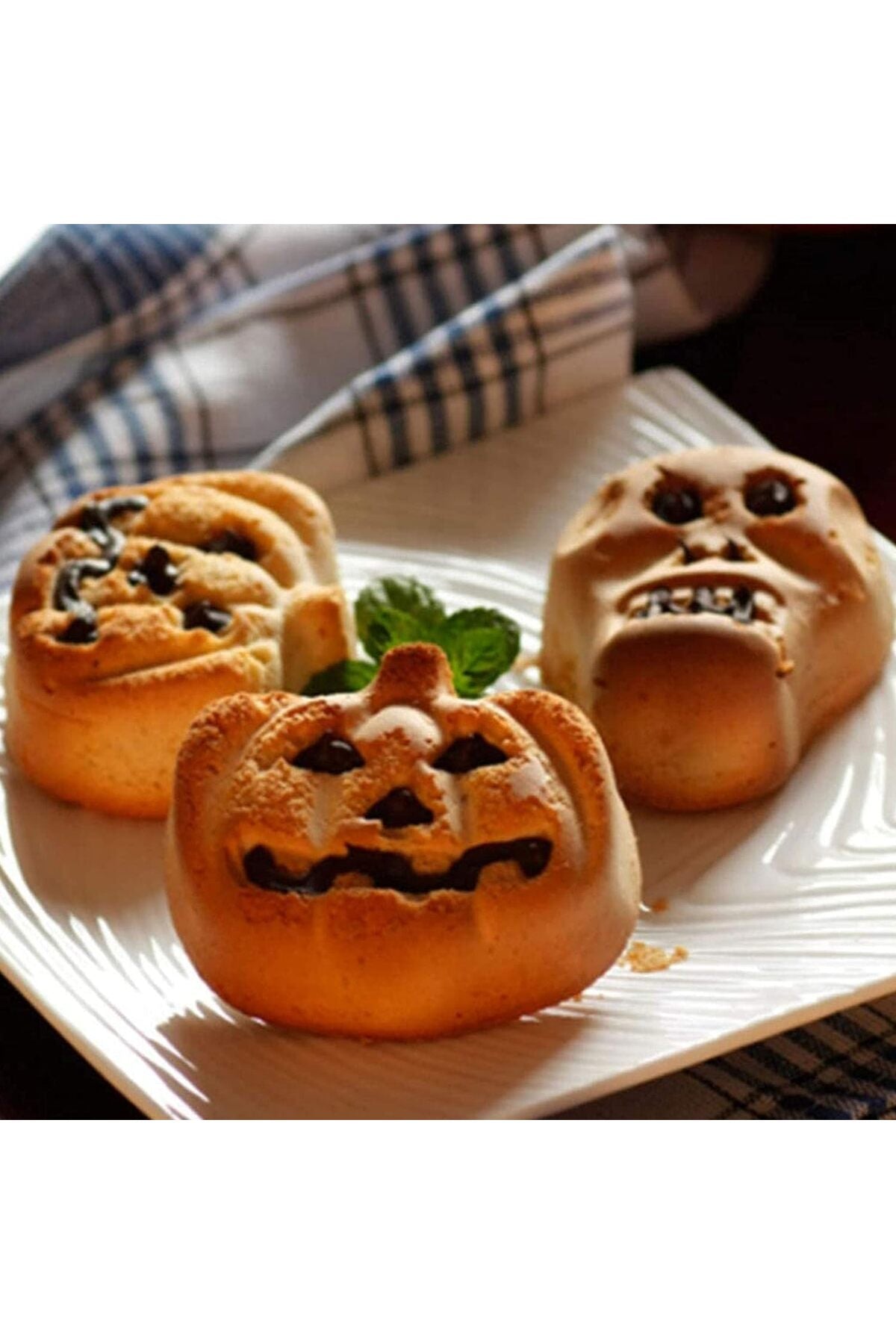 Halloween Cadılar Bayramı Temalı Mum Sabun Çikolata Kek Kalıbı