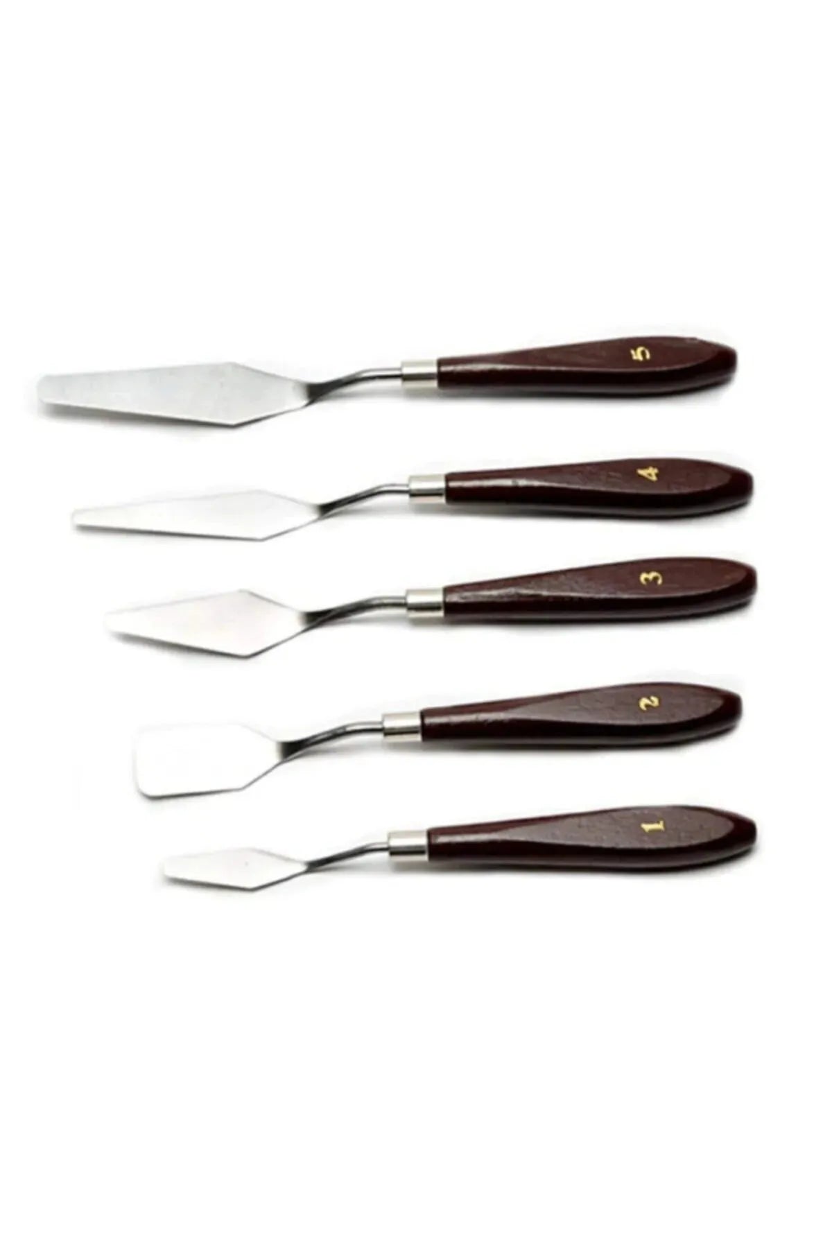 Resim Spatula Set, Metal Spatula 5'li Pasta Paleti (PAİNTİNG KNİFE)