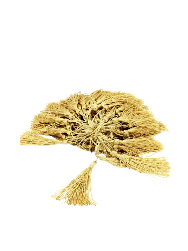 Altın Püskül Ipeksi El Yapımı Yumuşak El Işi Mini Püsküller 50