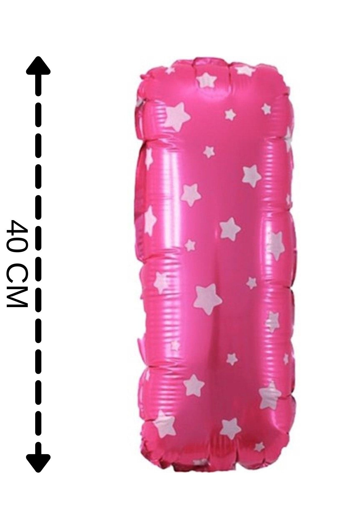 Folyo Balon I Harfi Helyum Balon 40 Cm Pembe Renk