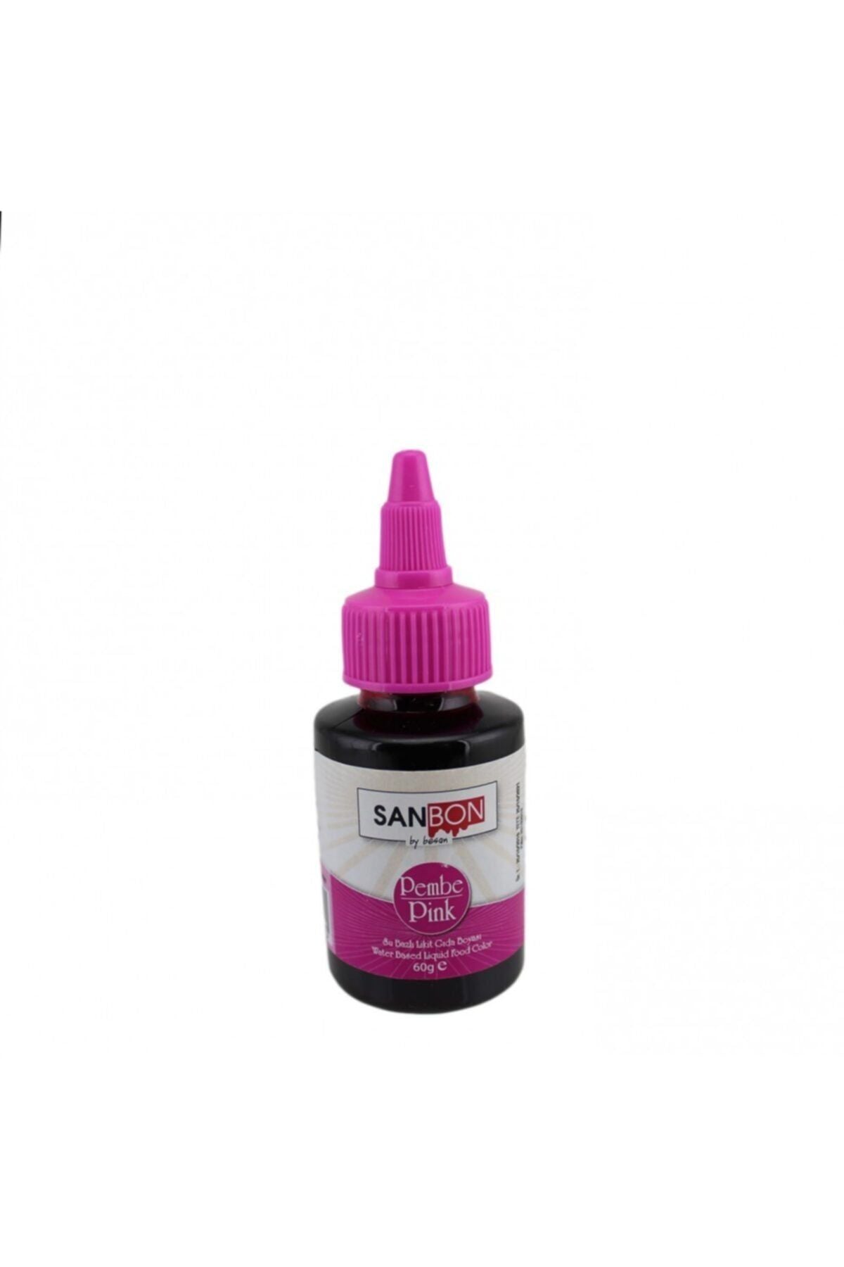 Gıda Boyası Su Bazlı Likit Sıvı Gıda Boyası 60 G Pembe Renk