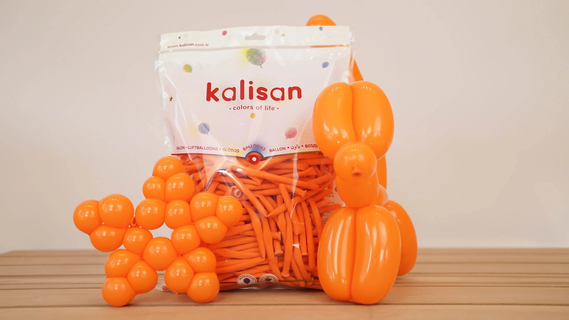 Turuncu Sosis Balon 10 Adet