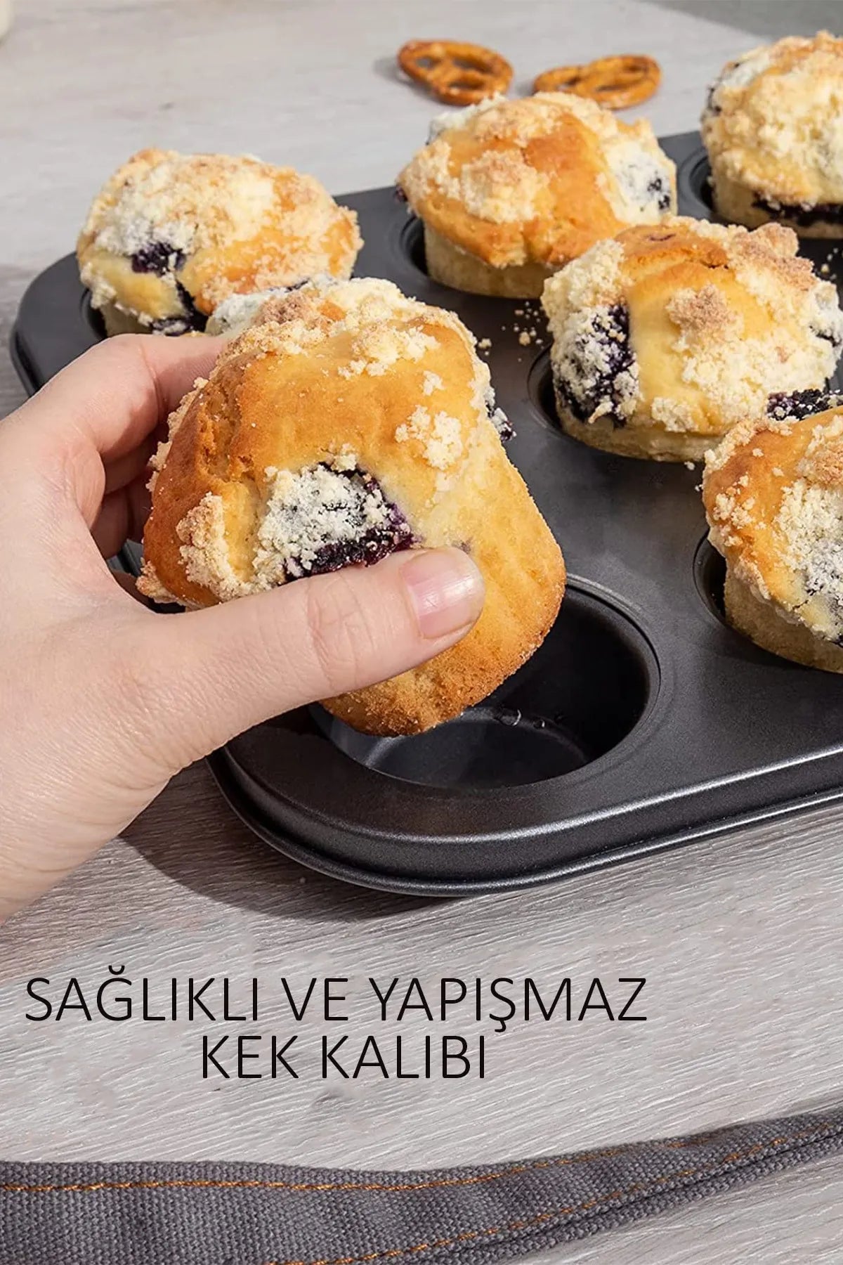 Muffin Yanmaz Tepsi Cupcake Tepsi 12'li