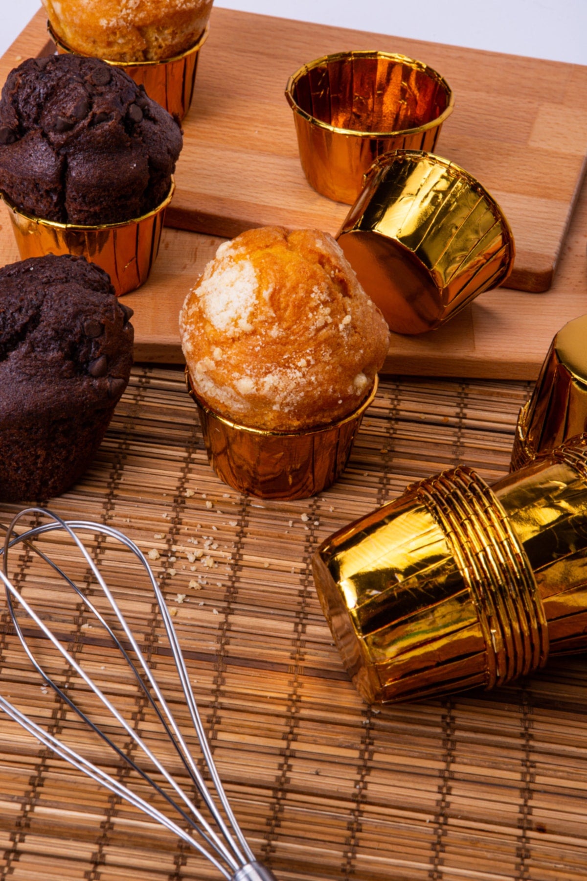 Muffin Cupcake Kalıbı İçi Gold Renk 25 Adet