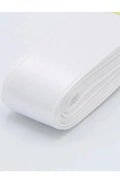 Kurdela Saten 2 Cm Beyaz Renk 10 Metre Kurdele