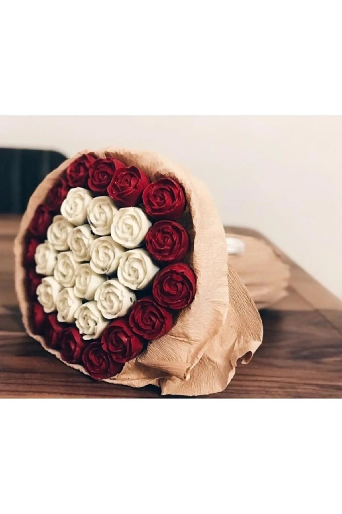 Gül Desenli Silikon Kek Çikolata Kalıbı 15'li