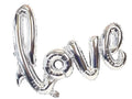 Love Gümüş Folyo Balon 65x108 cm