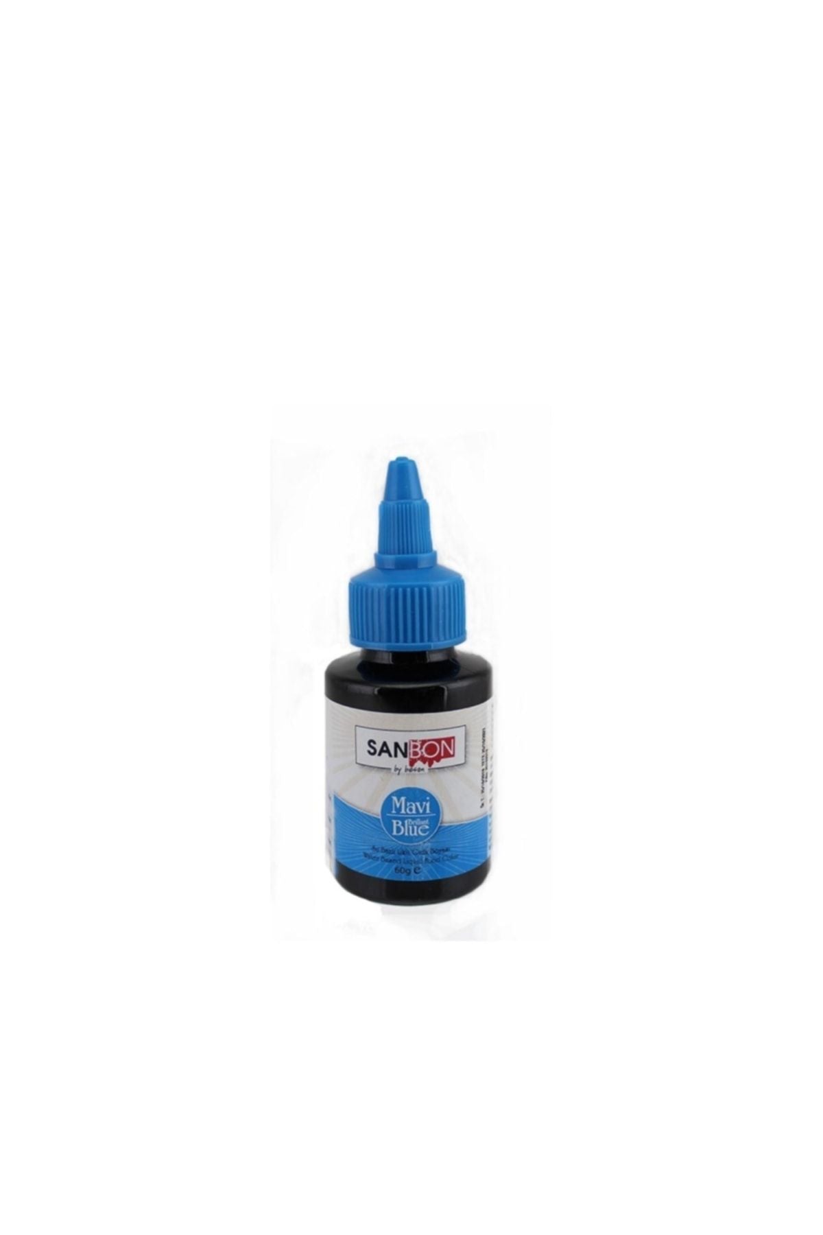Gıda Boyası Su Bazlı Likit Sıvı Gıda Boyası 60 Gr Mavi Renk