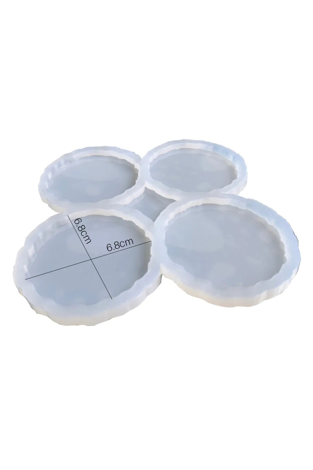 Epoksi Oval Şekilli Çoklu Magnet Silikon Kalıbı 4'lü