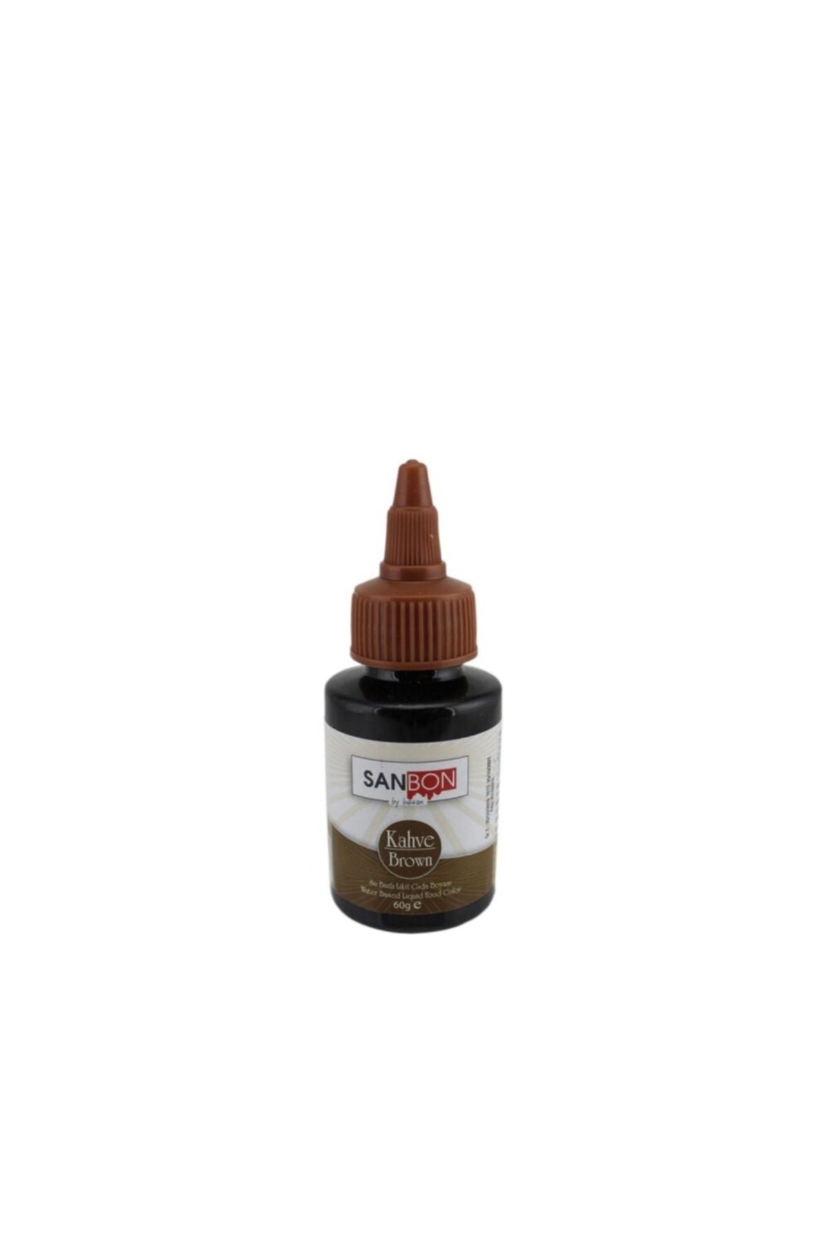 Gıda Boyası Su Bazlı Likit Sıvı Gıda Boyası 60 Gr Kahve Renk