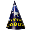 Galaksi Uzay Külah Şapka Siyah 8'li