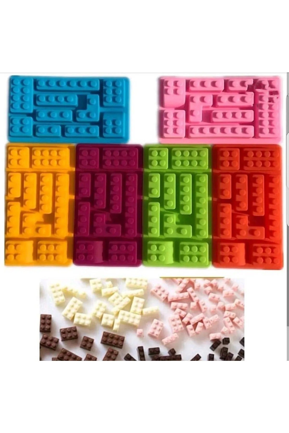 Silikon Lego Kek Kurabiye Çikolata Kalıbı