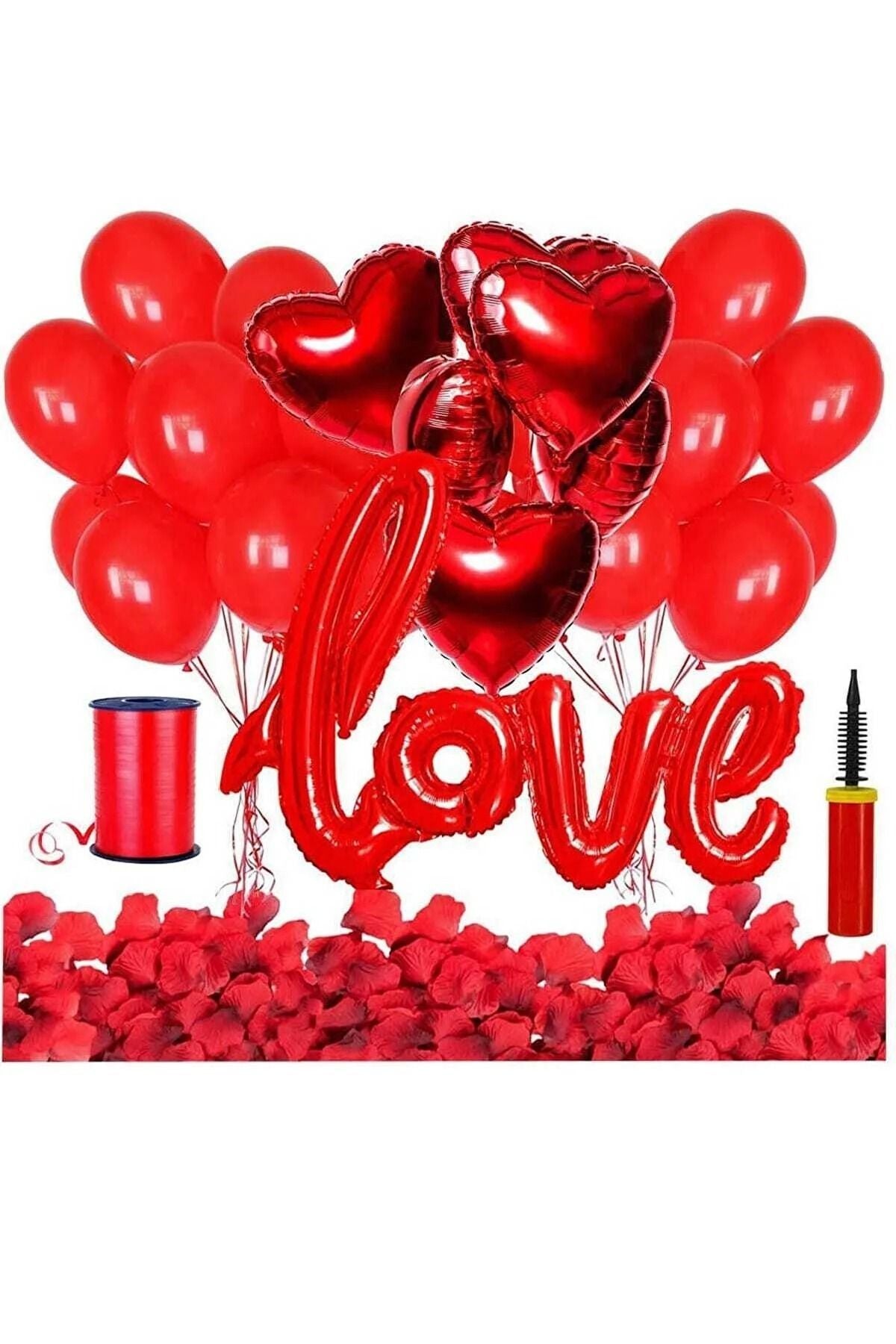 Sevgililer Günü 14 Şubat Dekorasyon Love Imza Balon Set