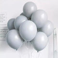 Makaron Balon Gri Renk 12 Adet