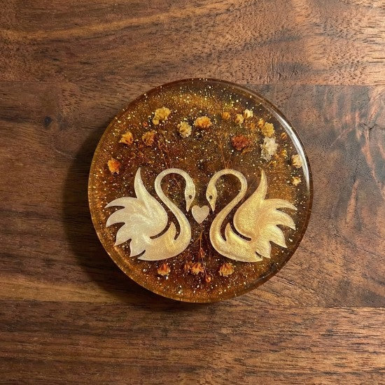 Epoksi Kuğu Desenli Magnet Kalıbı 7 CM