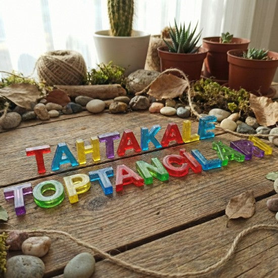 Epoksi Mini Türkçe TERS Alfabe Harfleri Kalıbı 1.5 CM