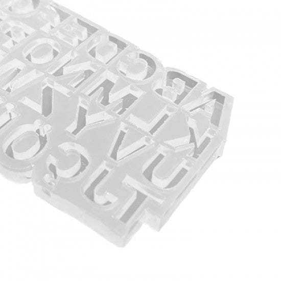 Epoksi Mini Türkçe TERS Alfabe Harfleri Kalıbı 1.5 CM