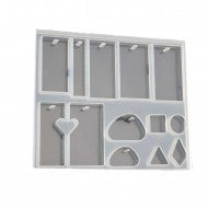 Epoksi Kalıbı Çoklu Daire Kolye Ve Anahtarlık Kalıbı 3.3 CM 24 Lü