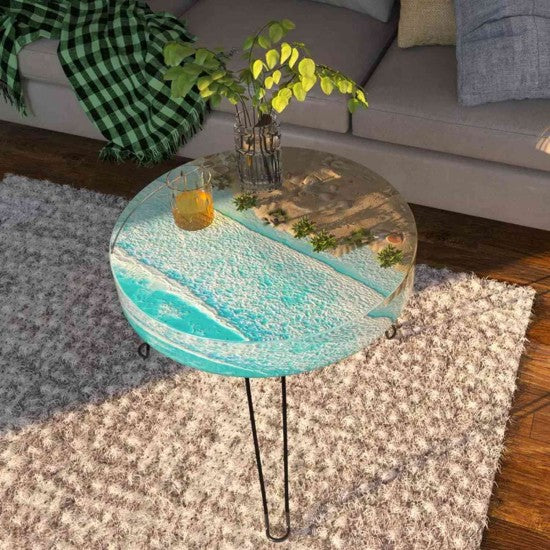 Epoksi Silikon Yuvarlak YERLİ Sehpa Kalıbı 40 CM