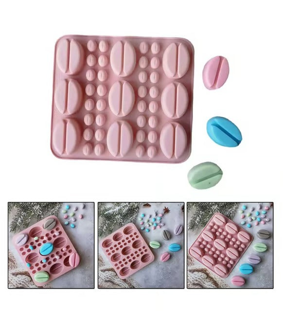 Silikon Kahve Çekirdeği Kalıbı – Sugarcraft, Çikolata & Şeker Hamuru Kalıbı