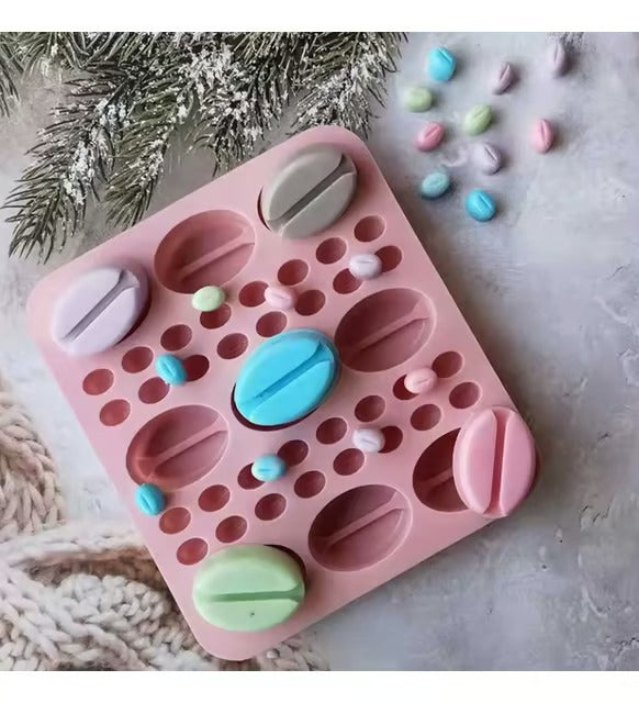 Silikon Kahve Çekirdeği Kalıbı – Sugarcraft, Çikolata & Şeker Hamuru Kalıbı