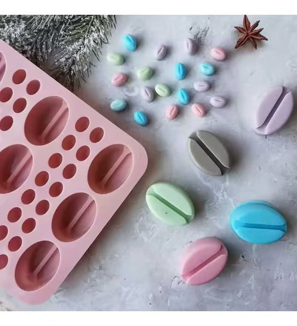Silikon Kahve Çekirdeği Kalıbı – Sugarcraft, Çikolata & Şeker Hamuru Kalıbı