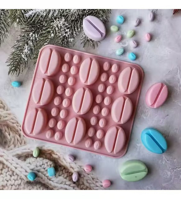 Silikon Kahve Çekirdeği Kalıbı – Sugarcraft, Çikolata & Şeker Hamuru Kalıbı