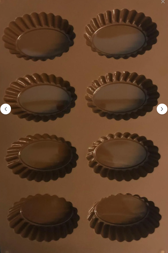 Oval Tart Kalıbı Silikon 8’li – Mini Tart & Kek Kalıbı