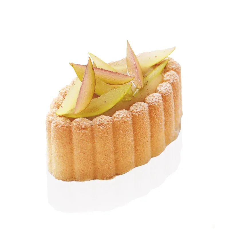 Oval Tart Kalıbı Silikon 8’li – Mini Tart & Kek Kalıbı