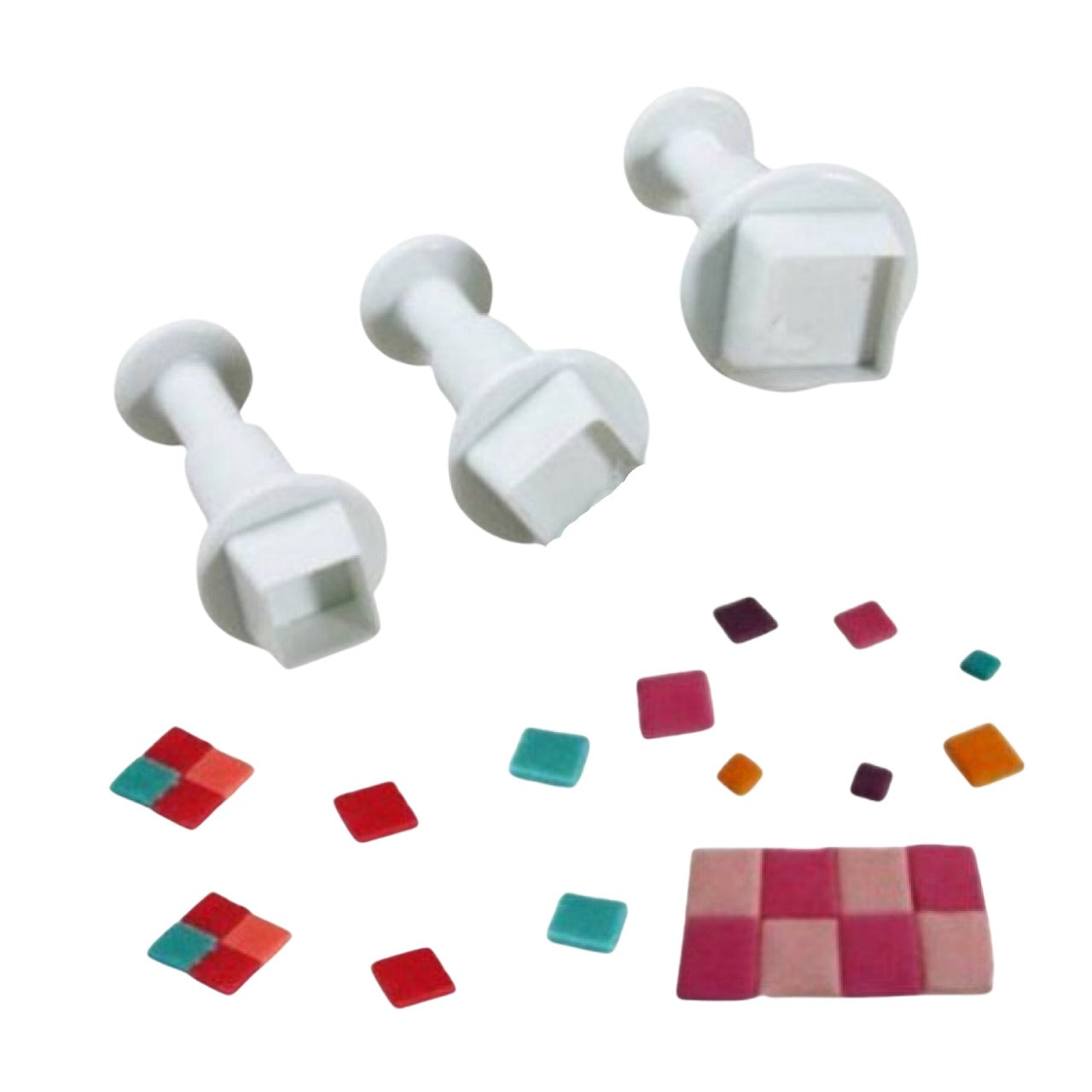 Basmalı Kare Mini Kopat Kalıbı 3’lü Set – Şeker Hamuru ve Kurabiye Kalıbı