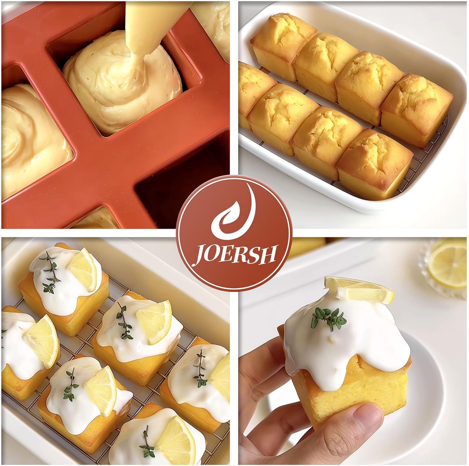 Kare Silikon Kalıp 8’li  – 3D Küp Kek & Mousse Pasta Kalıbı