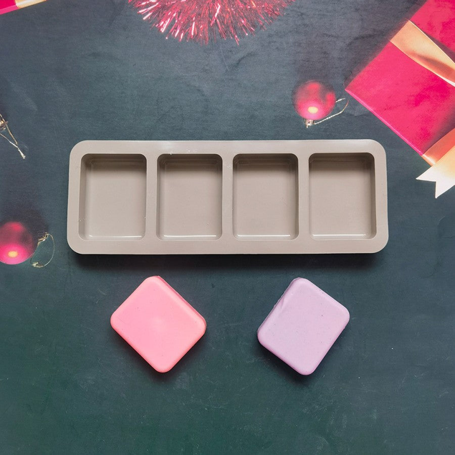 Çoklu Dikdörtgen Sabun Kalıbı Silikon – 7.5x5.6 cm Sabun Yapım Kalıbı