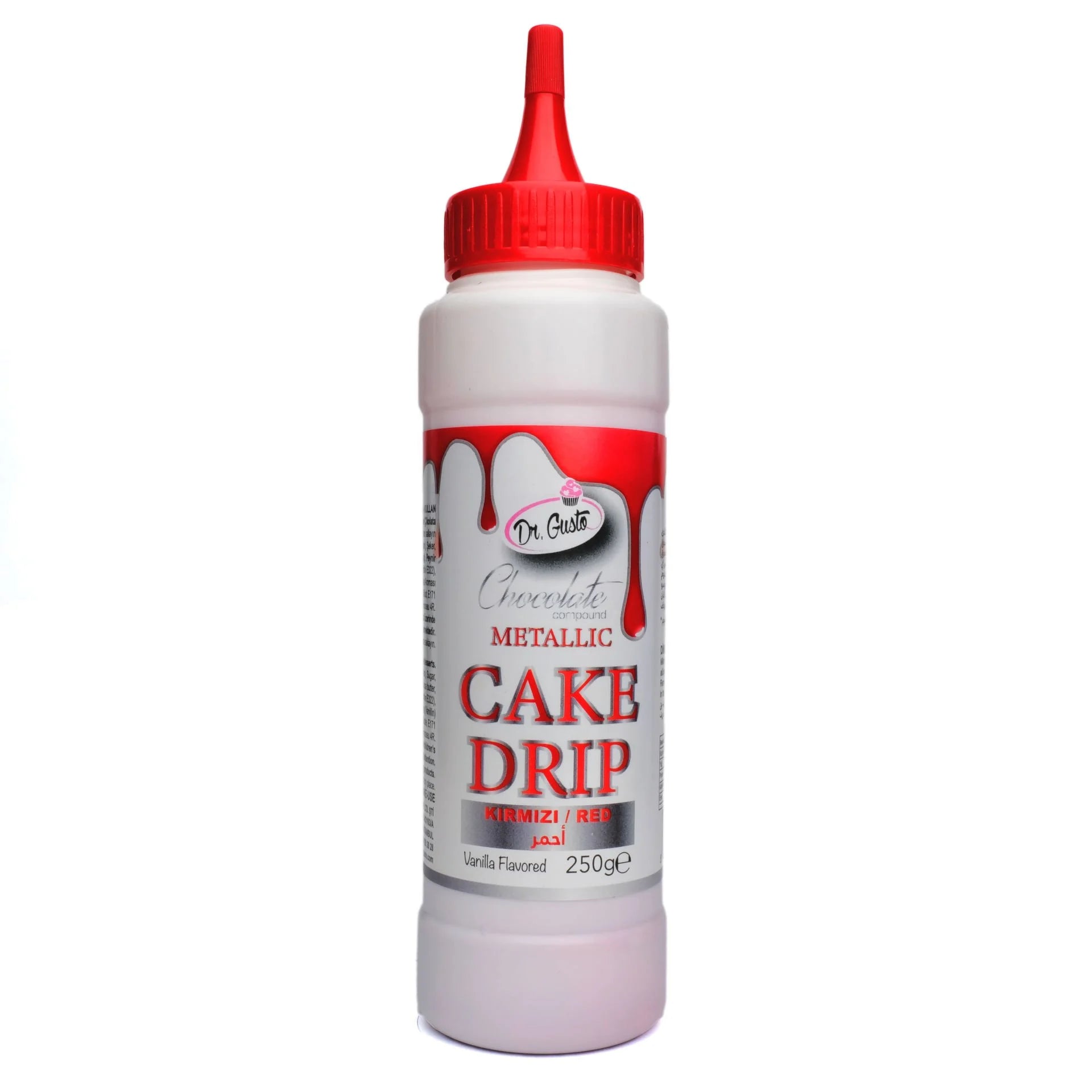 Dr Gusto Metalik Cake Drip 250 gr – Pasta ve Kek Süsleme Sosu