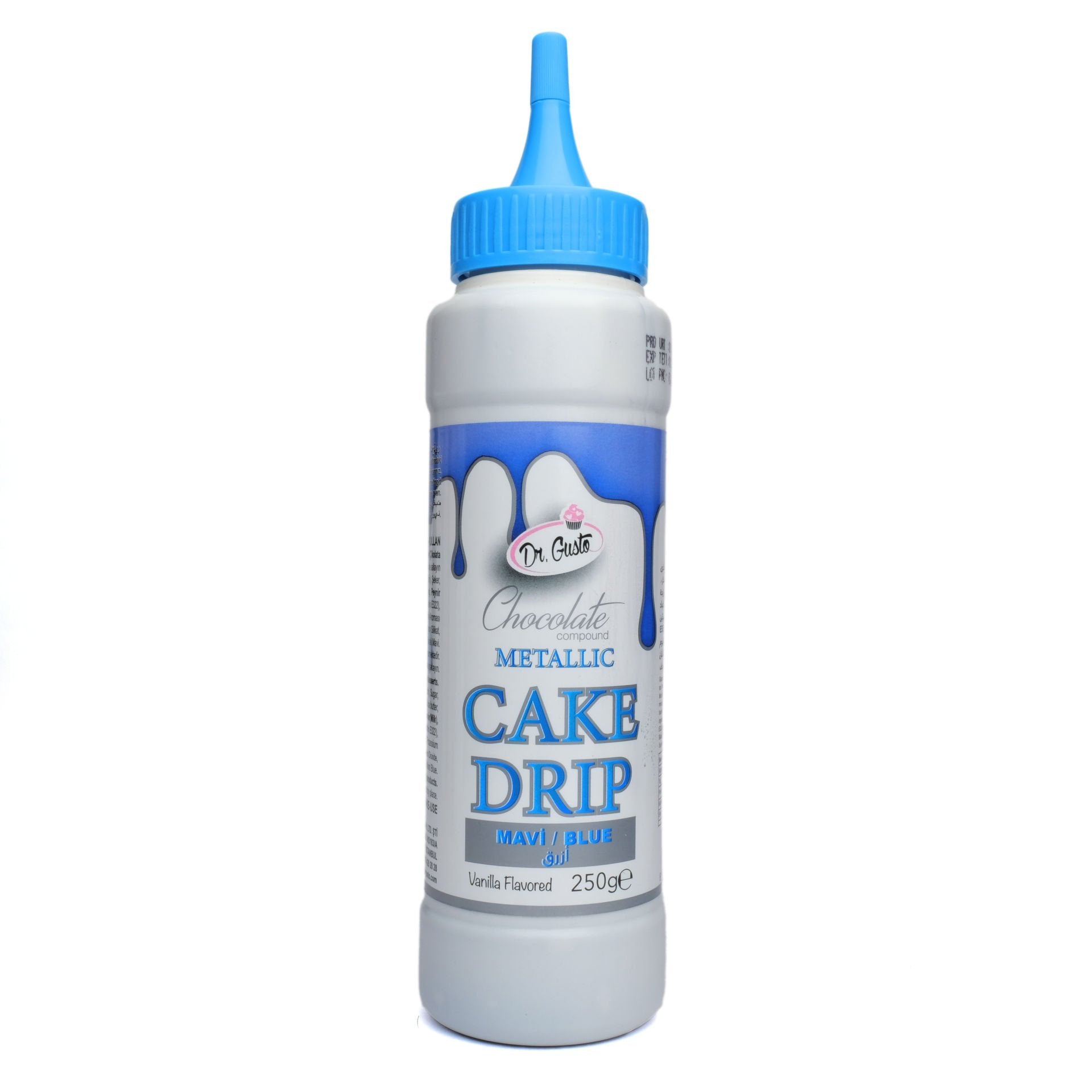 Dr Gusto Metalik Cake Drip 250 gr – Pasta ve Kek Süsleme Sosu