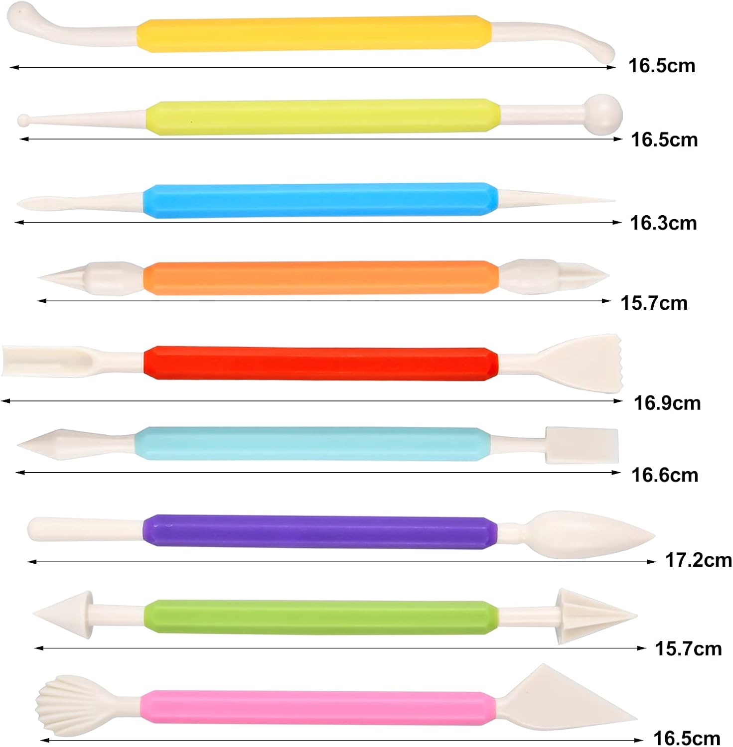 Profesyonel Marzipan Set 11 Parça – Şeker Hamuru & Pasta Modelleme Seti