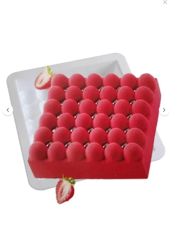 Bubble Silikon Mousse Pasta Kalıbı – Profesyonel Fransız Tatlı Kalıbı