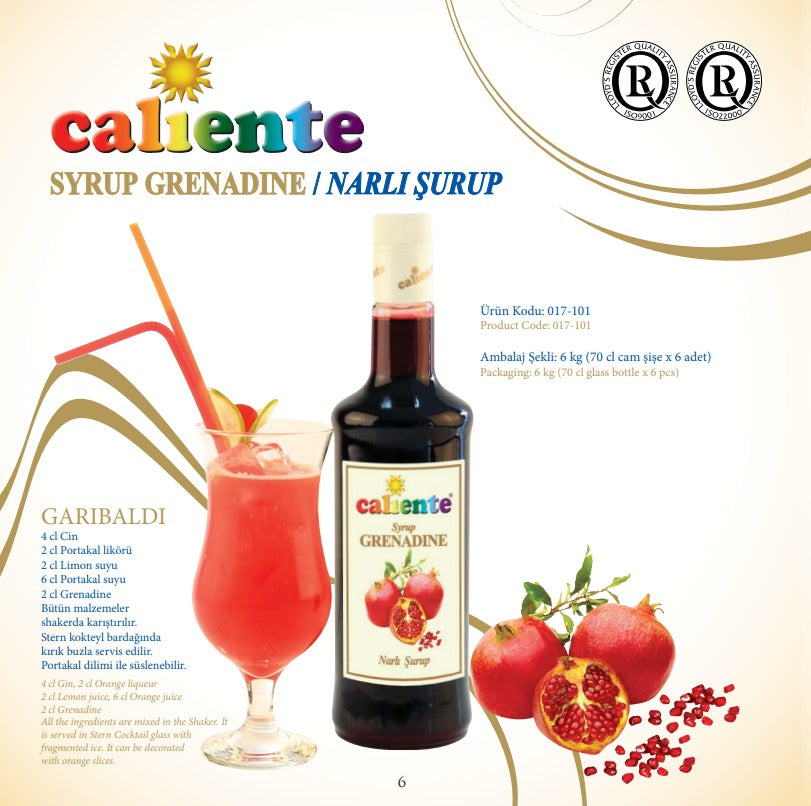 Caliente Kahve & Kokteyl Şurupları