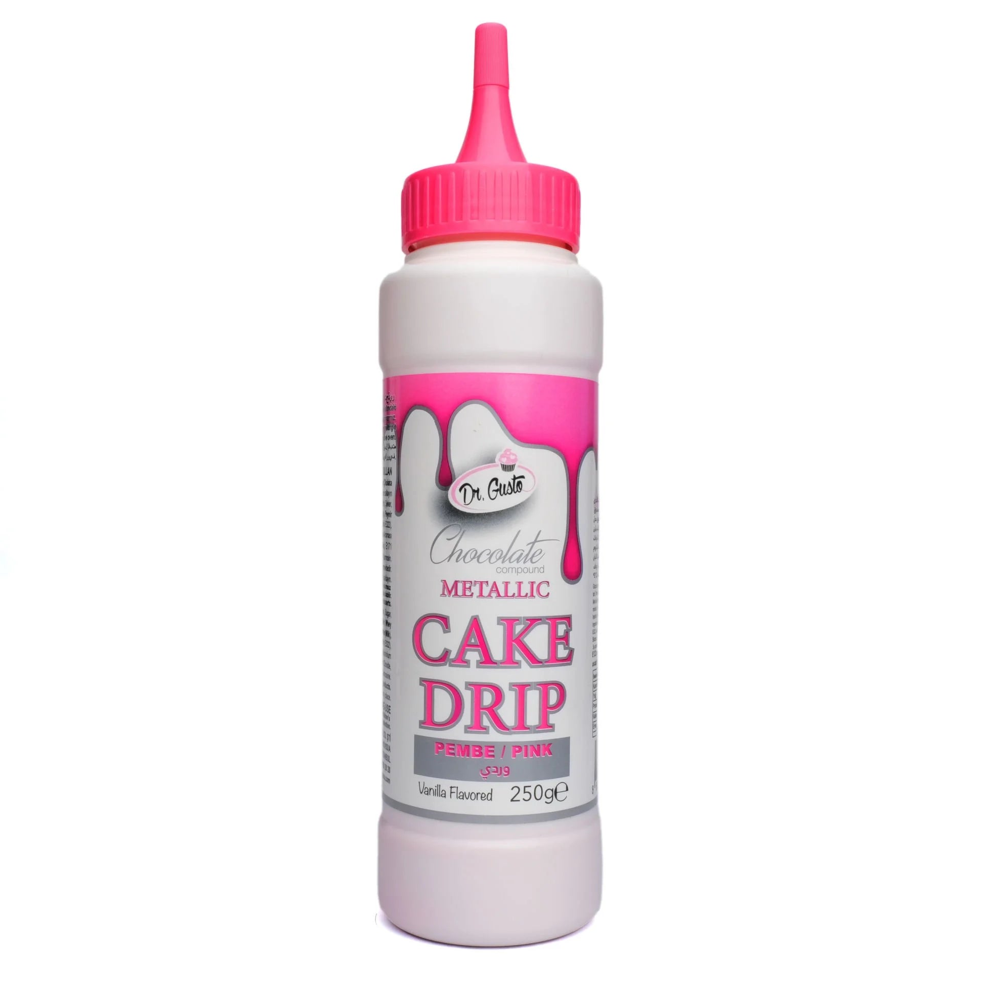 Dr Gusto Metalik Cake Drip 250 gr – Pasta ve Kek Süsleme Sosu