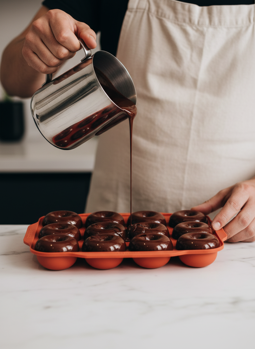 Silikon Donut Kalıbı 12’li – Mini Donut Kek Kalıbı