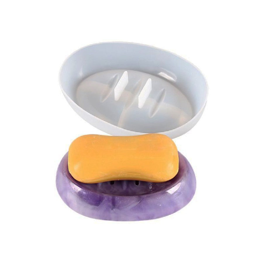 Epoksi Oval Sabunluk Silikon Kalıbı 12.5x9.5 cm – Reçine & Sabunluk Kalıbı