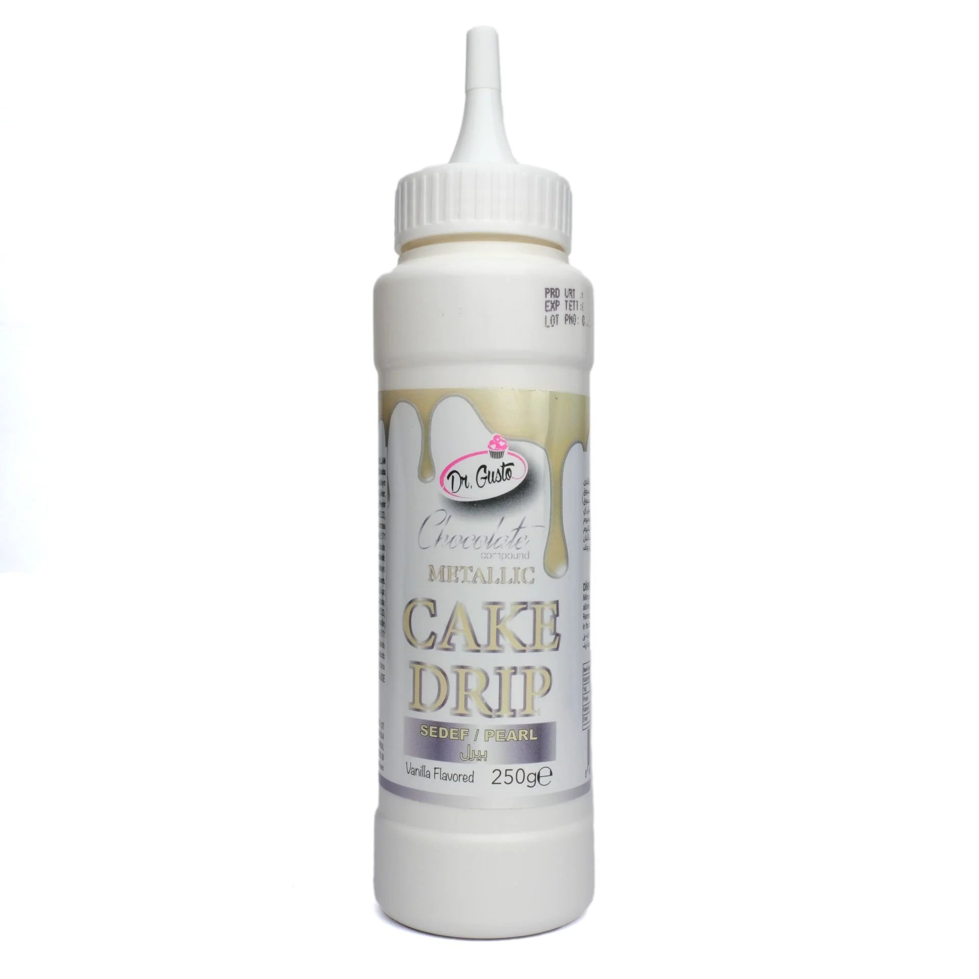 Dr Gusto Metalik Cake Drip 250 gr – Pasta ve Kek Süsleme Sosu
