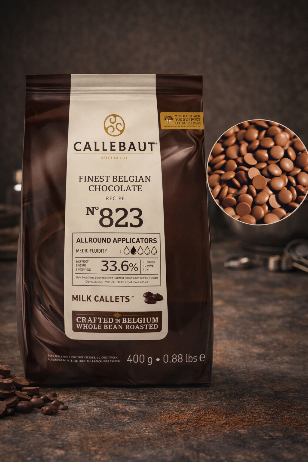 Callebaut Sütlü Drop Kuvertür Çikolata 400 Gr