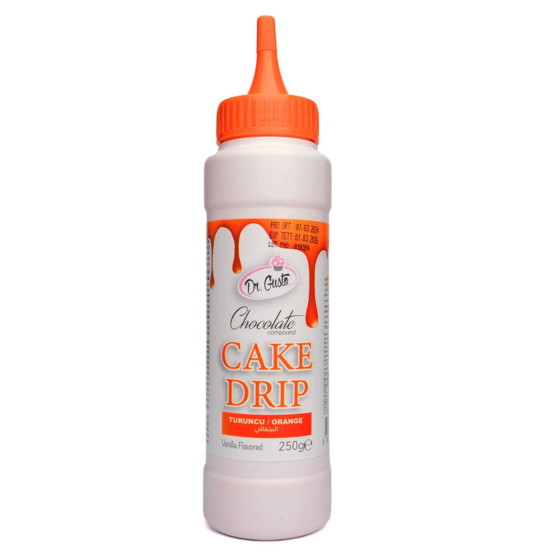 Dr Gusto Cake Drip 250 gr – Pasta ve Kek Süsleme Sosu