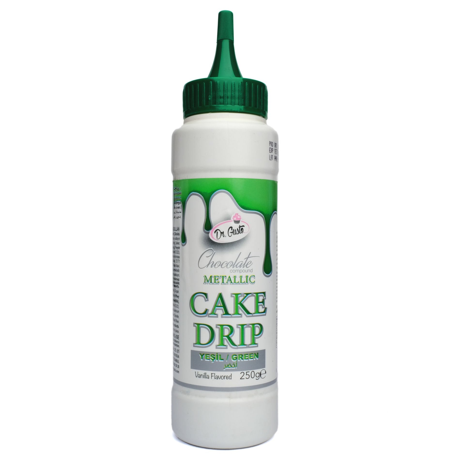 Dr Gusto Metalik Cake Drip 250 gr – Pasta ve Kek Süsleme Sosu